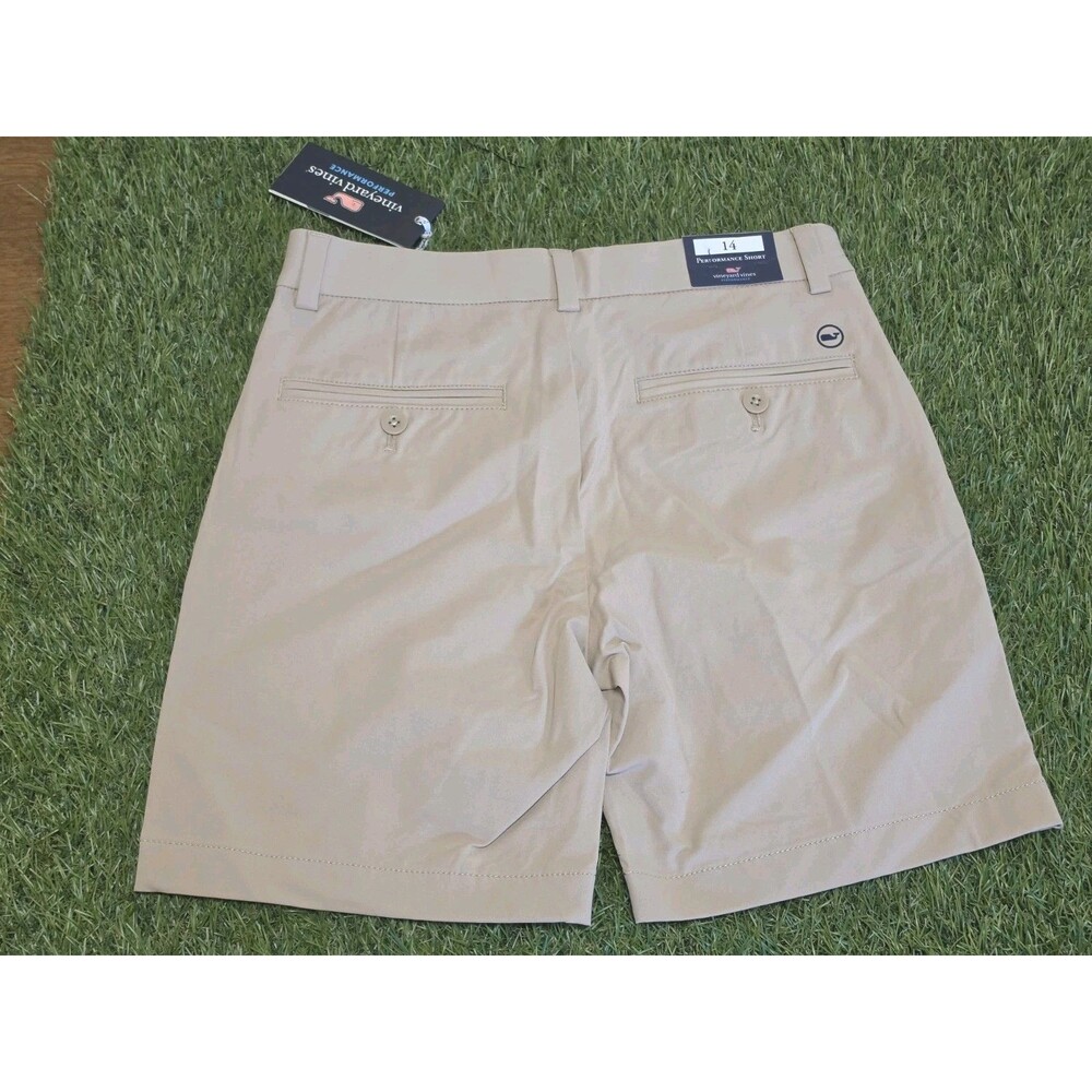 Vineyard Vines Boys Performance On The Go Shorts  Size 14 Color Sand NWT - Picture 10 of 13